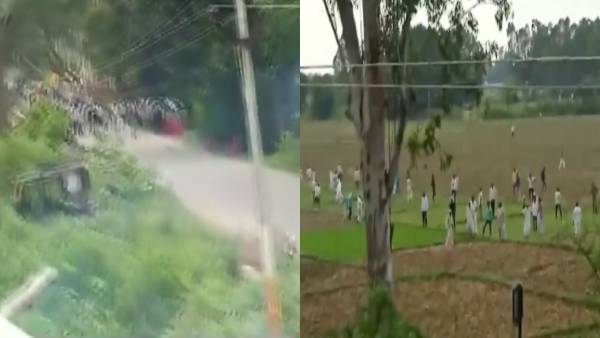Clash broke out in UP between BJP and Samajwadi party workers Clash broke out in UP between BJP and Samajwadi party workers