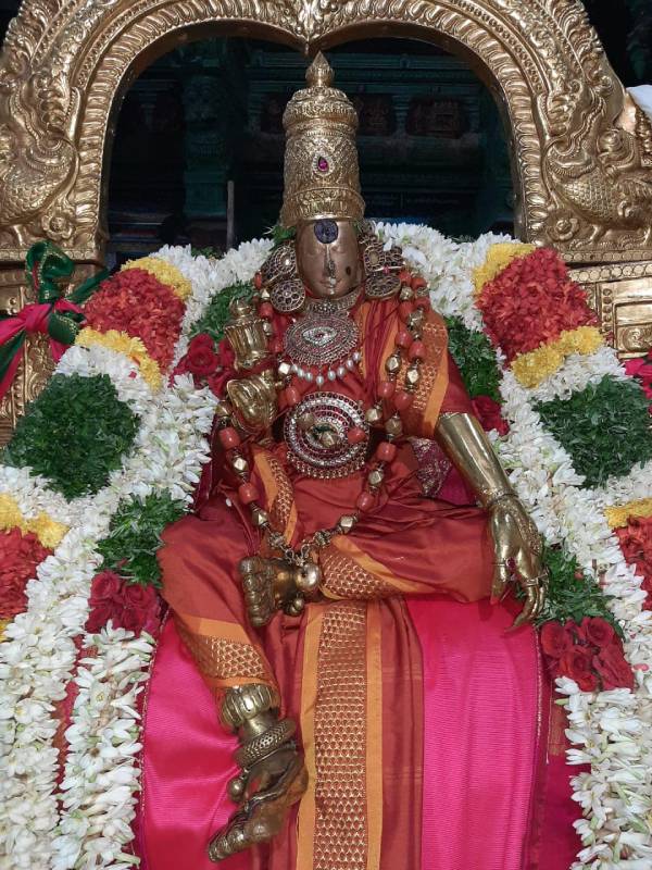 Aadi Mulaikottu festival Madurai Meenakshi amman blessed in Annam vehicle Aadi Mulaikottu festival Madurai Meenakshi amman blessed in Annam vehicle