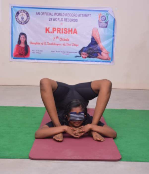 Prisha 11 year old girl won several awards and has set records Prisha 11 year old girl won several awards and has set records