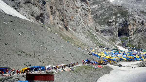 Cloudburst near Amarnath shrine in Jammu and Kashmir Cloudburst near Amarnath shrine in Jammu and Kashmir