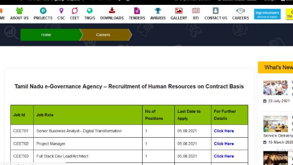 TN e-Governance Agency Recruitment of Human Resources TN e-Governance Agency Recruitment of Human Resources
