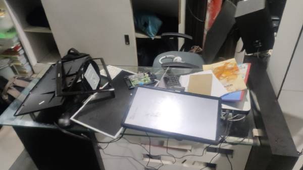 satyam tv office attacked by unknown person cctv footage released satyam tv office attacked by unknown person cctv footage released