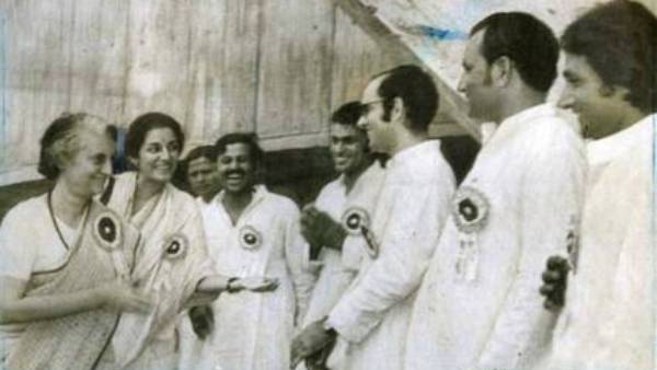 சஞ்சய் காந்தியுடன் வலது கரம்