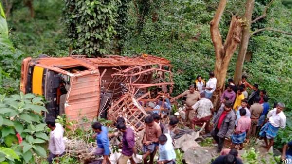 Two persons were killed when a van overturned in a 30-foot ditch in Salem Yercaud Two persons were killed when a van overturned in a 30-foot ditch in Salem Yercaud