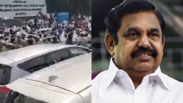 எடப்பாடி பழனிசாமியின் காரை மறித்த அமமுகவினர்! மெரினாவில் ஏற்பட்ட பரபரப்பு! 