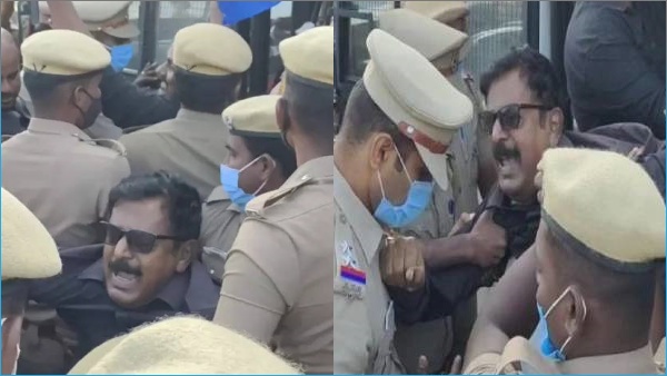 ஆர்எஸ்எஸ் பயிற்சிக்கு எதிர்ப்பு.. கோவையில் போராடிய பெரியார் திராவிட கழகத்தினர் குண்டுகட்டாக கைது! 