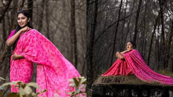 புடவையில் சகல பாவனைகளையும் காட்டிய சுருதி... பரிதவித்துப் போன ரசிகர்கள் 