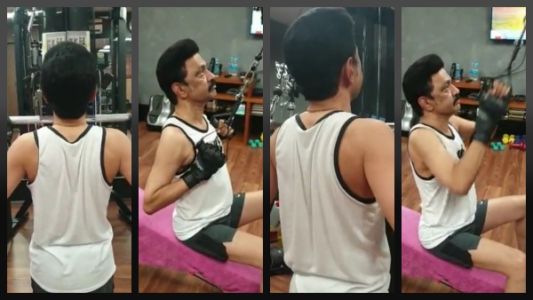  ஜிம்மில் அசத்தும் முதல்வர் ஸ்டாலின்! டிவியில் செய்திகள் கேட்டபடி உடற்பயிற்சி! கலக்கல் வீடியோக்கள்