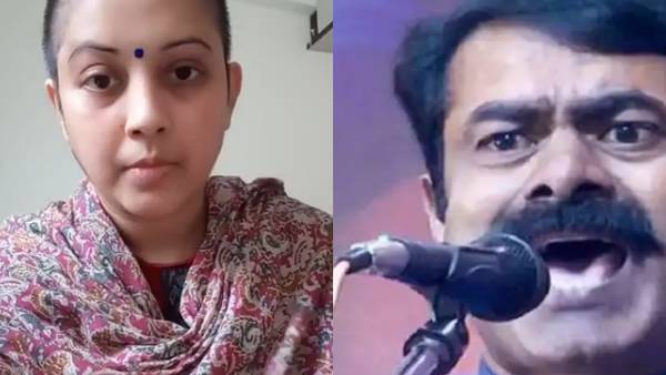  மகன் மேல சத்தியம் செய்வீங்களா? மொட்டையடித்து சீமானுக்கு மீண்டும்  நடிகை விஜயலட்சுமி சவால்