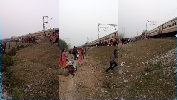 West Bengal Train accident guwahati bikaner express derailed near domohani in west-bengal West Bengal Train accident guwahati bikaner express derailed near domohani in west-bengal