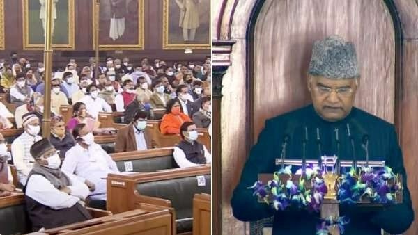 ஆளுநருக்கு எதிராக நாடாளுமன்றத்தில் திமுக ஆவேசம்.. நீட் விலக்கிற்காக குடியரசு தலைவர் உரையிடையே கோஷம் 