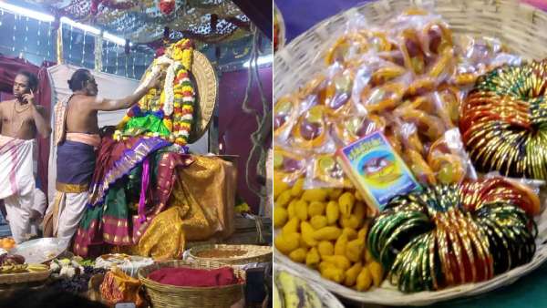 Sriranganathar seer gift for Samayapuram Mariamman Temple om Thaipusam Festival Sriranganathar seer gift for Samayapuram Mariamman Temple om Thaipusam Festival