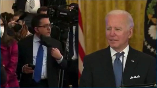  ச்சீ! விலைவாசி உயர்வு பற்றி கேட்ட ரிப்போர்டர்- கேட்க முடியாத வார்த்தையில் திட்டிய பைடன்! பரபர வீடியோ