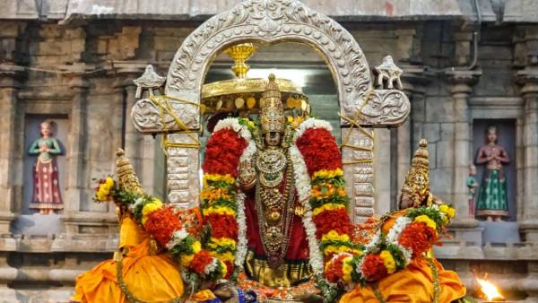 ஸ்ரீரங்கம் பூபதி திருநாள் தை தேரோட்டம் :  தேரில் காட்சி அளித்த நம்பெருமாளை ஆன்லைனில் தரிசனம் 