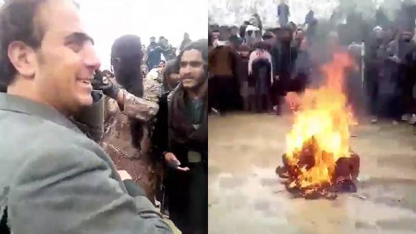 ஏளனமாக சிரித்தபடி.. இசைக்கருவியை தீ வைத்து எரித்த தலிபான்கள்.. தேம்பி, தேம்பி அழுத இசைக்கலைஞர் 