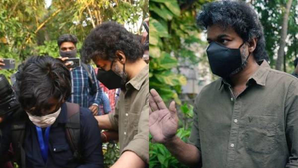 நீலாங்கரையில் கூட்ட நெரிசலில் தடுமாறி விழுந்த புகைப்படக் கலைஞர்.. பதறி போய் தூக்கிவிட்ட நடிகர் விஜய்