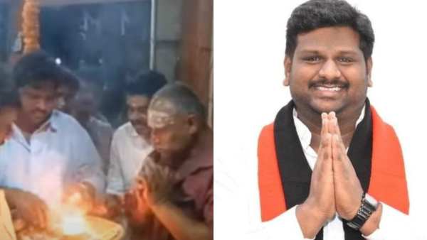ஐயப்பன் கோவிலில் சிறப்பு வழிபாடு நடத்திய அமைச்சர் நாசர் மகன்! அனல் பறக்கும் இறுதிகட்டப் பிரச்சாரம்! 