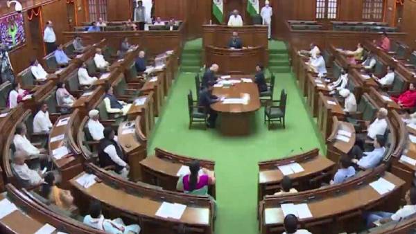 3 Delhi BJP MLAs Suspended Amid AAP Anger Over Remark On Arvind Kejriwal 3 Delhi BJP MLAs Suspended Amid AAP Anger Over Remark On Arvind Kejriwal