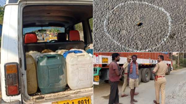 டீசல் திருட்டு கும்பலால் சரமாரியாக வெட்டப்பட்ட காவலர்... சுட்டுப்பிடித்த போலீசார்.. பரபரப்பு