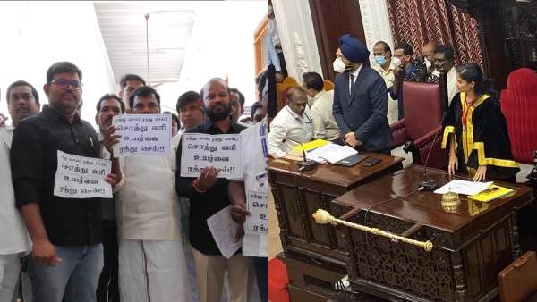  சென்னை பட்ஜெட் கூட்டம் தொடங்கிய உடனேயே.. சரசரவென வெளியே வந்த அதிமுக கவுன்சிலர்கள்..ஓ இதுதான் காரணமா