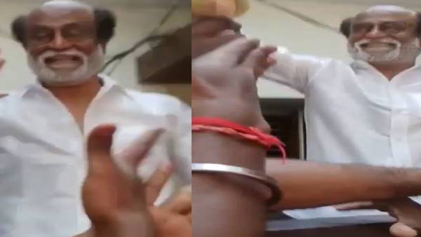 அருகில் வந்த ரசிகர்.. இது என்ன தாமரையா?.. அப்படியே கையில் வாங்கிய ரஜினிகாந்த்! அடுத்து நடந்த சம்பவம்