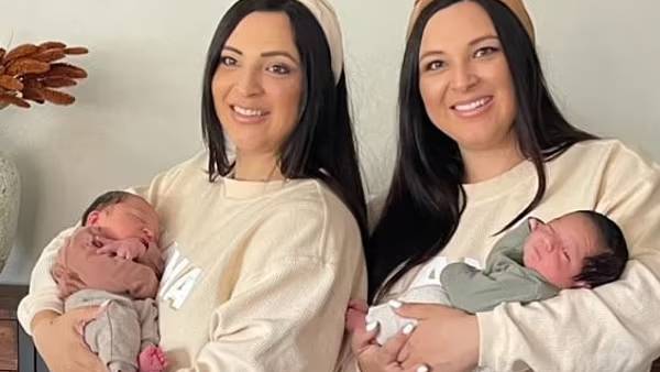 ஒரே நாளில் பிறப்பு, பிரசவம்..! இரட்டை குழந்தைகளை பெற்றெடுத்த இரட்டை சகோதரிகள்! எடை கூட ஒரே மாதிரியா?