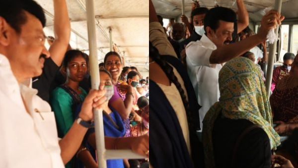 இலவச பயணம் உபயோகமா?..பேருந்தில் பயணிகளுக்கு இன்ப அதிர்ச்சி கொடுத்த முதல்வர் 