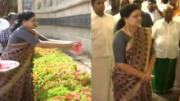 தஞ்சை விளார் முள்ளிவாய்க்கால் முற்றத்தில் சசிகலா அஞ்சலி- இனப்படுகொலையை விவரித்தார் பழ. நெடுமாறன்! 