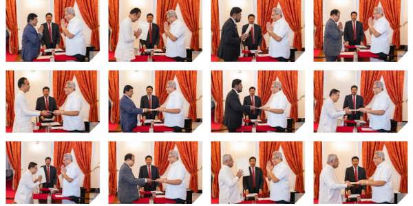 Srilanka: Nine more cabinet ministers sworn in today Srilanka: Nine more cabinet ministers sworn in today