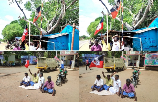 ஓபிஎஸ்ஸ அசிங்கப்படுத்திட்டாங்க! அம்மா சாபம் விடாது! அரைக்கம்பத்தில் கொடி! எடப்பாடிக்கு எதிர்ப்பு! 