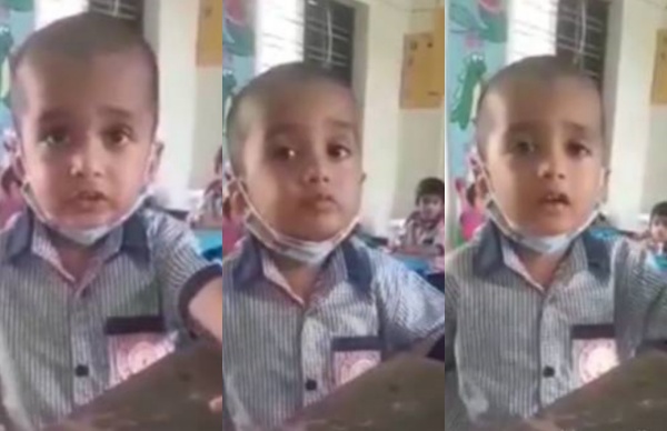 அடிச்சுபுடுவேன்! முதலில் சாப்பிடுங்க.. அப்புறம் வேலை செய்யலாம்.. டீச்சரை க்யூட்டாக மிரட்டும் குழந்தை