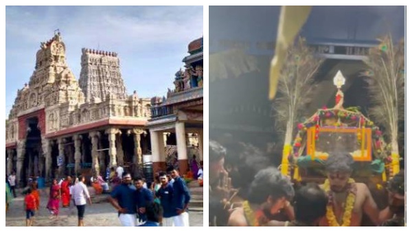 Tiruchendur Vaikasi Visakham Festival Devotees are not allowed to Sharpakavadi Tiruchendur Vaikasi Visakham Festival Devotees are not allowed to Sharpakavadi