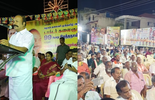 சி.வி.சண்முகம் காட்டுமிராண்டி! தேவையில்லாமல் திமுகவை வம்பு இழுக்காதீர் -அமைச்சர் பெரியகருப்பன் 