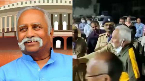  “அடிச்சு பல்லை உடைச்சுடுவேன், ஜாக்கிரதை!” போலீஸ் அதிகாரியை மிரட்டிய காங். எம்எல்சி.. பரபர சம்பவம்