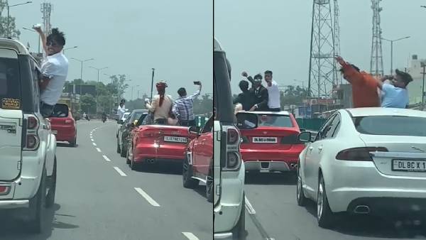 UP police fined Rs.2 lakh for marriage groom for dancing in car at road UP police fined Rs.2 lakh for marriage groom for dancing in car at road