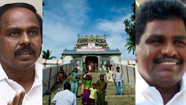 யானை வரவில்லை..குமர கோவிலில் அமைச்சர் தேர் இழுக்க பாஜகவினர் எதிர்ப்பு - போராடியவர்கள் கைது 