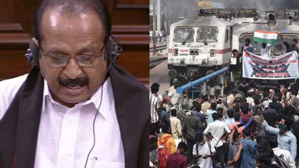 அக்னிபாத் எதிர்ப்பு போராட்ம்-  62 இடங்களில் 2132 ரயில்கள்  ரத்து: வைகோ கேள்விக்கு ராஜ்யசபாவில் பதில் 