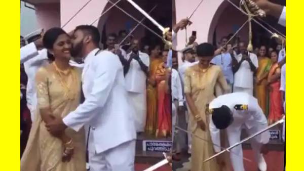 திடீர்னு முத்தம் தந்த மாப்பிள்ளை.. திக்குமுக்காடிய கல்யாண பெண்.. மணமேடையில் பூரித்த நண்பர்கள்