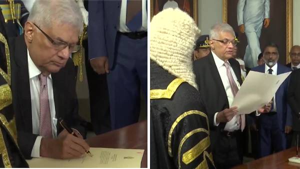 இலங்கையின் 8-வது ஜனாதிபதியாக ரணில் விக்கிரமசிங்கே பதவியேற்பு- கொழும்பில் ஓயாத போராட்டம் 