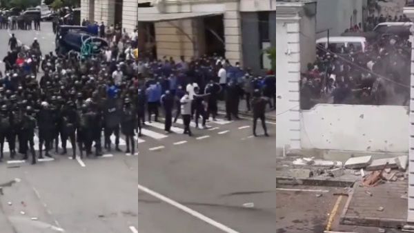 கொழும்பு ஜனாதிபதி மாளிகைக்குள் மக்கள் நுழையும் முன் ராணுவம் சரமாரி துப்பாக்கிச் சூடு- ஷாக் வீடியோ 