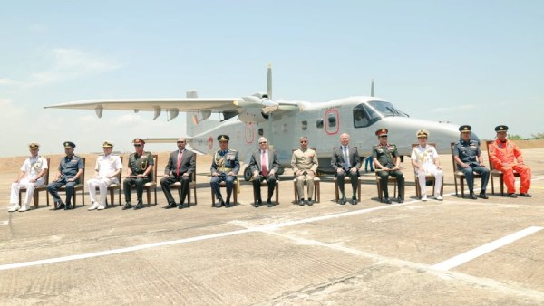 Srilanka receives Dornier 228 Aircraft donated by India Srilanka receives Dornier 228 Aircraft donated by India