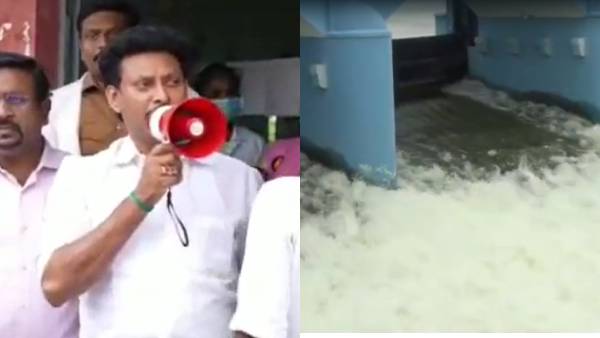 கையில் ஸ்பீக்கரோடு வந்த அன்பில் மகேஷ் பொய்யாமொழி.. மக்களுக்கு வெள்ள அபாய எச்சரிக்கை