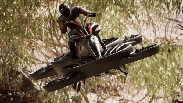 அடேங்கப்பா.. சர்ரென வானில் பறக்கும் ‛பைக்’.. நவீன தொழில் நுட்பத்துடன் கண்டுபிடிப்பு! விலைய பாருங்க 