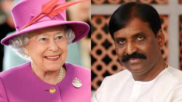 உங்களோடு கைக்குலுக்கியது தான் உள்ளங்கை பெருமை.. பிரிட்டன் மகாராணி எலிசபெத்துக்கு, வைரமுத்து இரங்கல் 