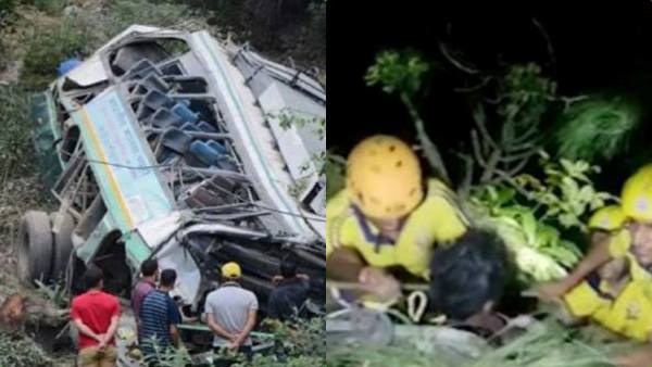  மிஸ் ஆன கண்ட்ரோல்.. பள்ளத்தாக்கில் பாய்ந்த பஸ்! உத்தரகண்ட்டில் திருமணத்திற்கு சென்ற 25 பேர் பலி!