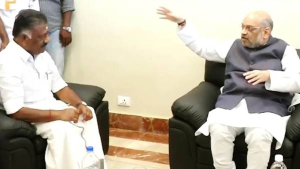 அமித் ஷா அழைப்பின் பெயரில் ஓபிஎஸ் மீட்டிங்….