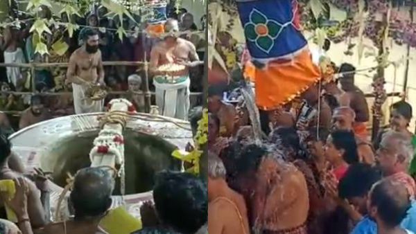 Devotees holy bath Karthigai Amavasai Kumbakonam Sridhara Ayyaval Matt well Ganges overflows Devotees holy bath Karthigai Amavasai Kumbakonam Sridhara Ayyaval Matt well Ganges overflows