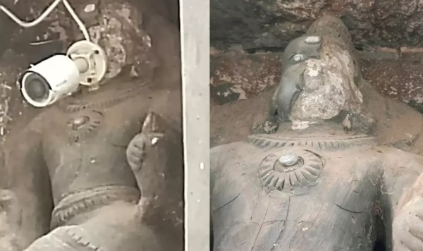 கடவுள் சிற்பம் சேதம்