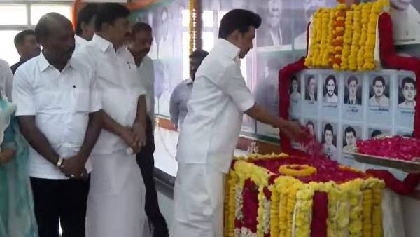 முதல்வர் ஸ்டாலின் மரியாதை