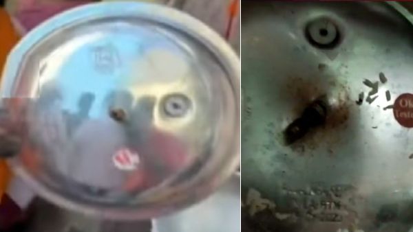 வாக்குக்காக வாங்கிய இலவச குக்கர் வெடித்துச் சிதறியது.. வெந்துபோன பெண் முகம்.. பீதியில் மக்கள் 